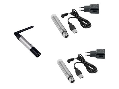 Eurolite Set QuickDMX 1x Sender + 2x AKKU Empfänger