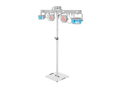 Eurolite Set LED KLS Laser Bar FX-Lichtset weiß + BPS-2 Boxenhochständer weiß