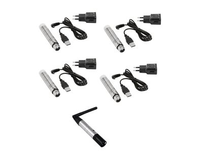 Eurolite Set QuickDMX 1x Sender + 4x AKKU Empfänger