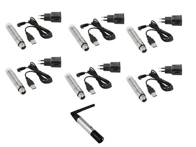 Eurolite Set QuickDMX 1x Sender + 6x AKKU Empfänger