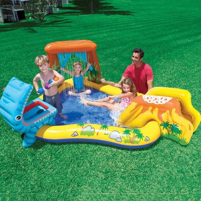 Intex Pool Aufblasbar Dinosaur Play Center 249x191x109 cm 57444NP