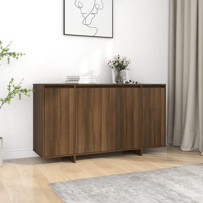 vidaXL Sideboard Braun Eichen-Optik 135x41x75 cm Holzwerkstoff