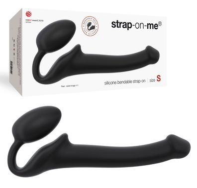 Strap On Me - Strapless Voorbind Dildo - Maat S - Zwart