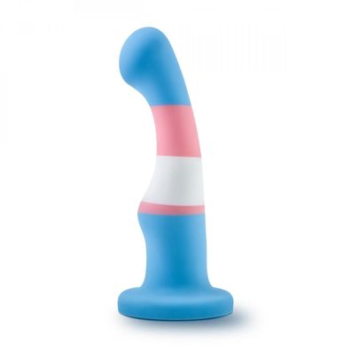 Avant – Pride Silikondildo mit Saugnapf – Blau