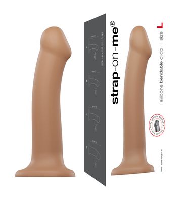 Strap-on-me Bendable Dildo caramel L