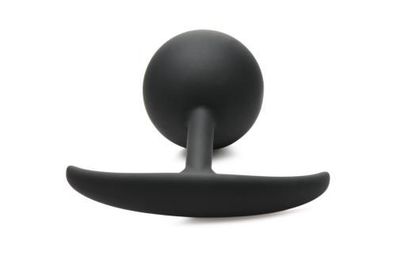 Comfort Plugs Silicone Weighted Round Plug 4.7 - Black