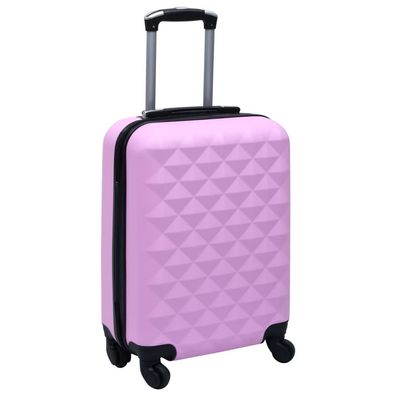 vidaXL Hartschalen-Trolley Rosa ABS