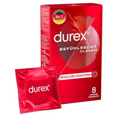 DUREX Gefühlsecht Classic 8 St. -New Design