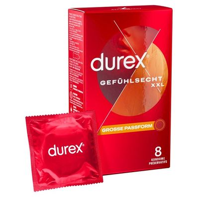 DUREX Gefühlsecht XXL 8 St. -New Design