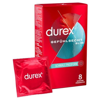 DUREX Gefühlsecht Slim 8 St. -New Design