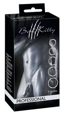 Bad Kitty Metall-Ringe 5er-Set