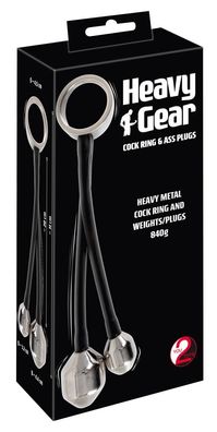 Heavy gear cock ring&ass plugs