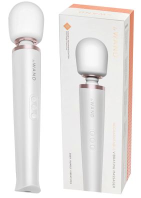 Le Wand Pearl White rechargeable massager