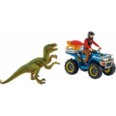 Flucht auf Quad vor Velociraptor