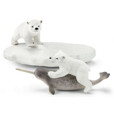 schleich 42531 Eisbären-Rutschpartie, ab 3 Jahren, WILD LIFE
