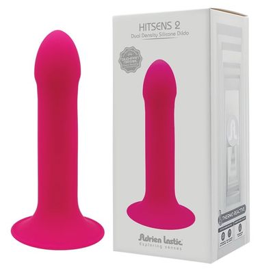 ADRIEN LASTIC Hitsens 2 Dual Density Silicone Dildo pink