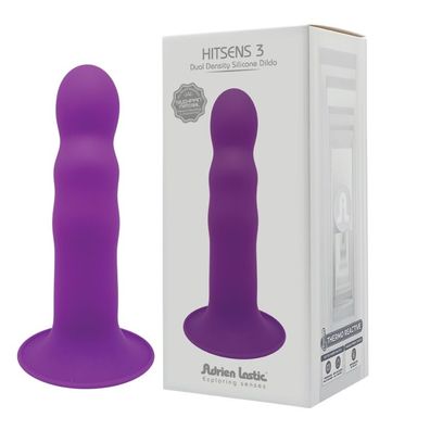 ADRIEN LASTIC Hitsens 3 Dual Density Silicone Dildo purple