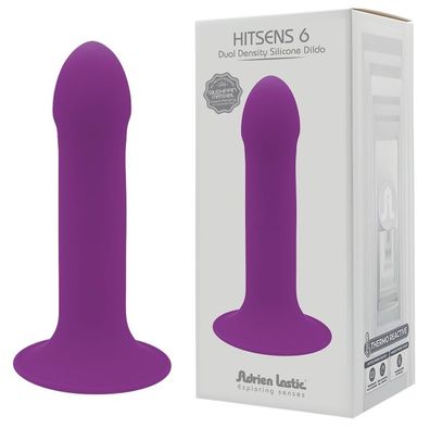 ADRIEN LASTIC Hitsens 6 Dual Density Silicone Dildo purple