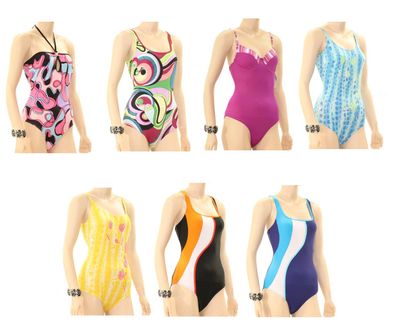 eleMar Trend Damen Bademode Badeanzüge Badeanzug Schwimmanzug Sommer Neckholder