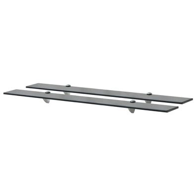 vidaXL Schweberegale 2 Stk. Glas 90x20 cm 8 mm