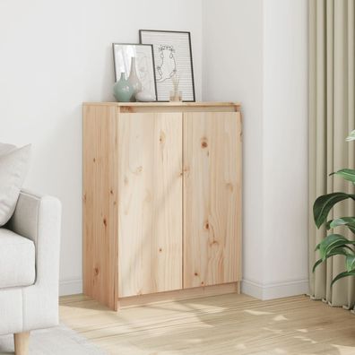 vidaXL Sideboard 60x36x84 cm Massivholz Kiefer