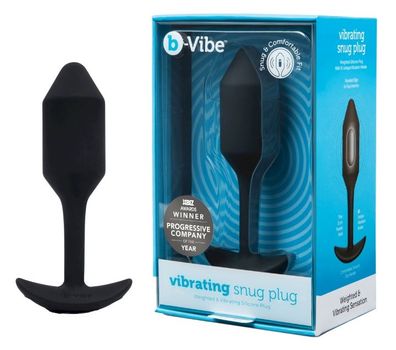 b-Vibe Vibrating Snug Plug M Black