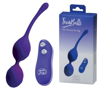 MINDS of LOVE TrainBalls Vibro Remote Duo Egg lila