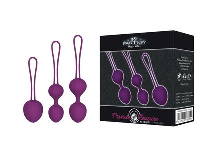 HOT Fantasy Private Pleasure Balls Set Eternity purple