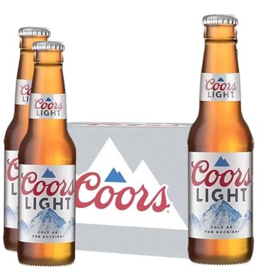 Coors Light Bier 24 x 355ml Flasche - Import USA 4,2% Vol