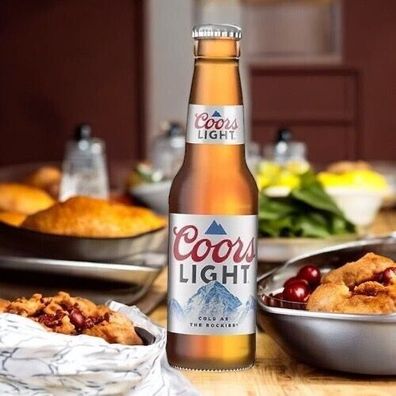 Coors Light Bier 24 x 355ml Flasche - Import USA 4,2% Vol