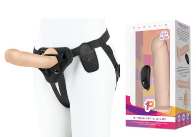 Pegasus 8' Realistic Dildo & Harness Set