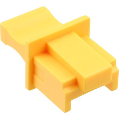 InLine® 59942J Staubschutz, für RJ45 Buchse, Farbe: gelb, 100er Pack