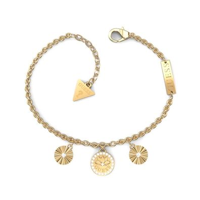 Charming gold-plated Lotus bracelet JUBB01347JWYGS - Length: 19 cm