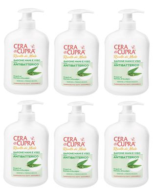 Cera Di Cupra Antibakterielle feuchtigkeitsspendende Flüssigseife 6x200 ml