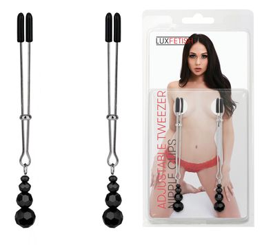 LUX FETISH Adjustable Tweezer Nipple Clips