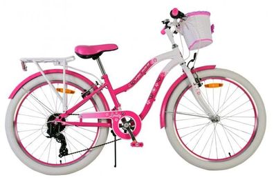 Volare Lovely Kinderfahrrad - Mädchen - 24 Zoll - Rosa - 7 Gänge