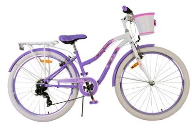 Volare Lovely Kinderfahrrad - Mädchen - 26 Zoll - Lila - 7 Gang