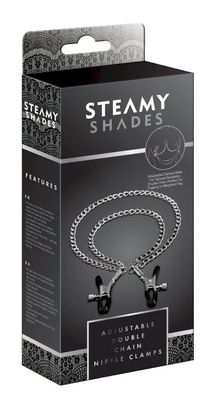 STEAMY SHADES Adjustable Double Chain Nipple Clamps