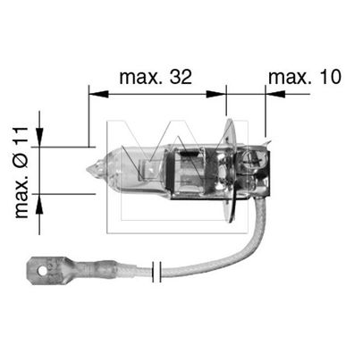 Glühlampe - Vgl. Nr. BOSCH 1987302431 / OSRAM 64156 / ERMAX AL13336