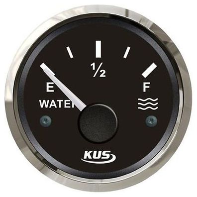 KUS Wassertankanzeige 12/24Volt Edelstahl KUS 240-33Ohm Füllstandanzeige Wasser