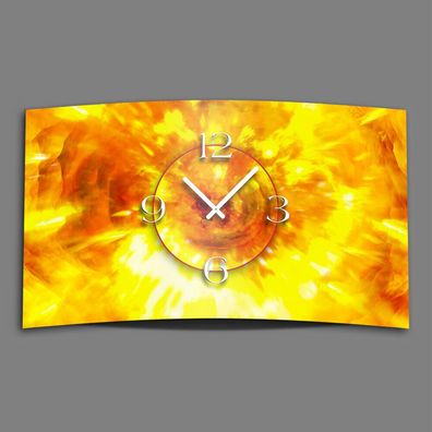 Abstrakt Feuer und Flamme Designer Wanduhr modernes Wanduhren Design leise kein