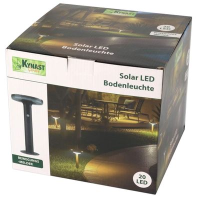 Kynast Solar LED Bodenleuchte mit Bewegungsmelder schwarz Höhe 37cm