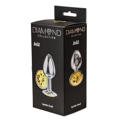 Lola Toys Diamond - Anal Plug - Yellow Sparkle Small