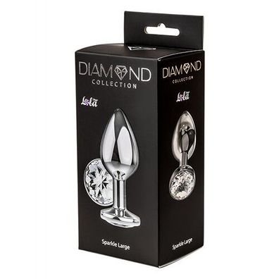 Lola Toys Diamond - Anal Plug - Clear Sparkle Large