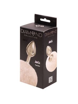 Anal plug Diamond Twinkle White