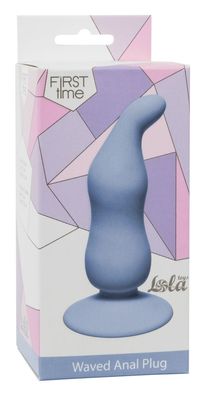 Waved Anal Plug Blue