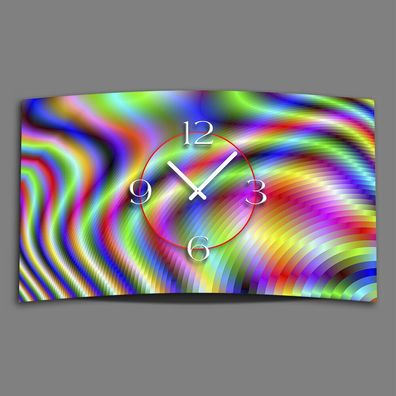 Digital Designer Art psycodelic Designer Wanduhr modernes Wanduhren Design leise