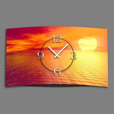 Digital Designer Art Sunset Designer Wanduhr modernes Wanduhren Design leise kei