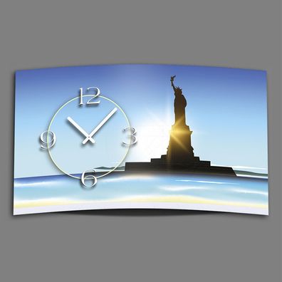 Digital Designer Art Freiheitsstatur Designer Wanduhr modernes Wanduhren Design