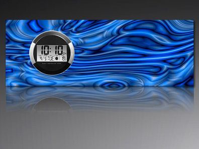 6116 Dixtime Digital Designer Wanduhr, Moderne Wohnraumuhr 35x100cm